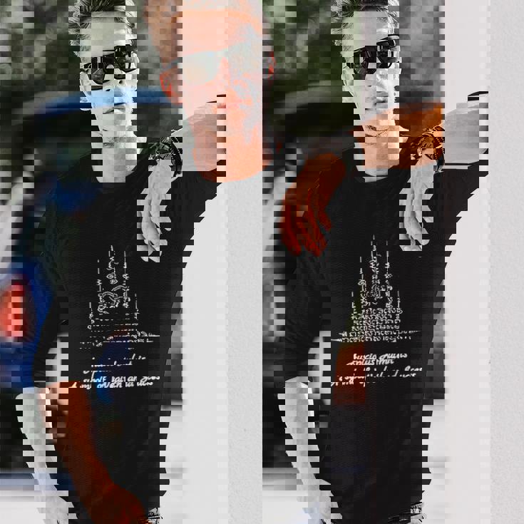 ヤントラ タトゥー サック ヤント タイ ギフト 富 タリスマン 長袖Tシャツ 彼への贈り物