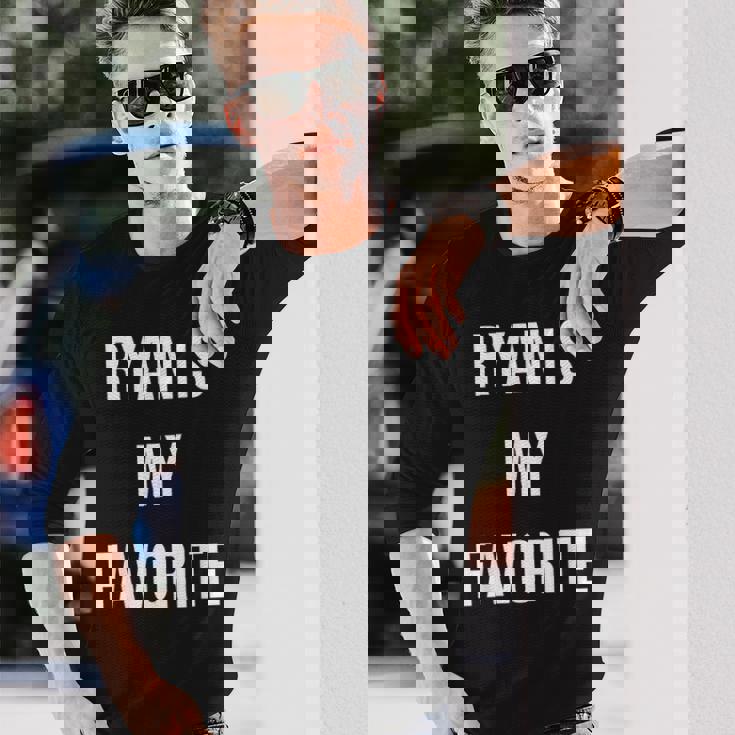 ライアンは私のお気に入り 長袖Tシャツ 彼への贈り物