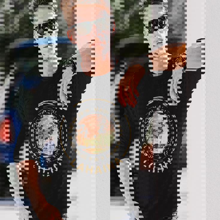 ラハイナ ハワイ マウイ ハワイアン 長袖Tシャツ 彼への贈り物