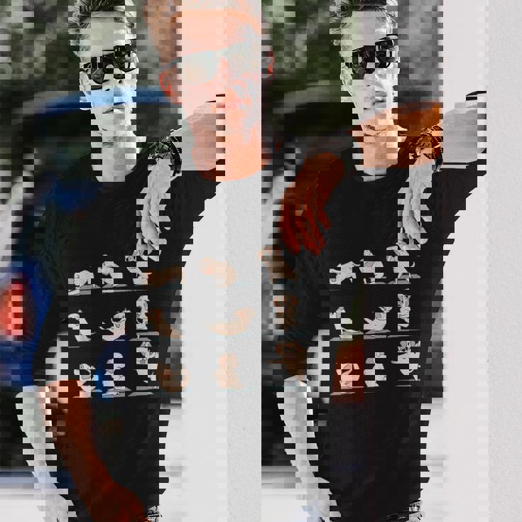 ラブラドール レトリバー ヨガ 長袖Tシャツ 彼への贈り物