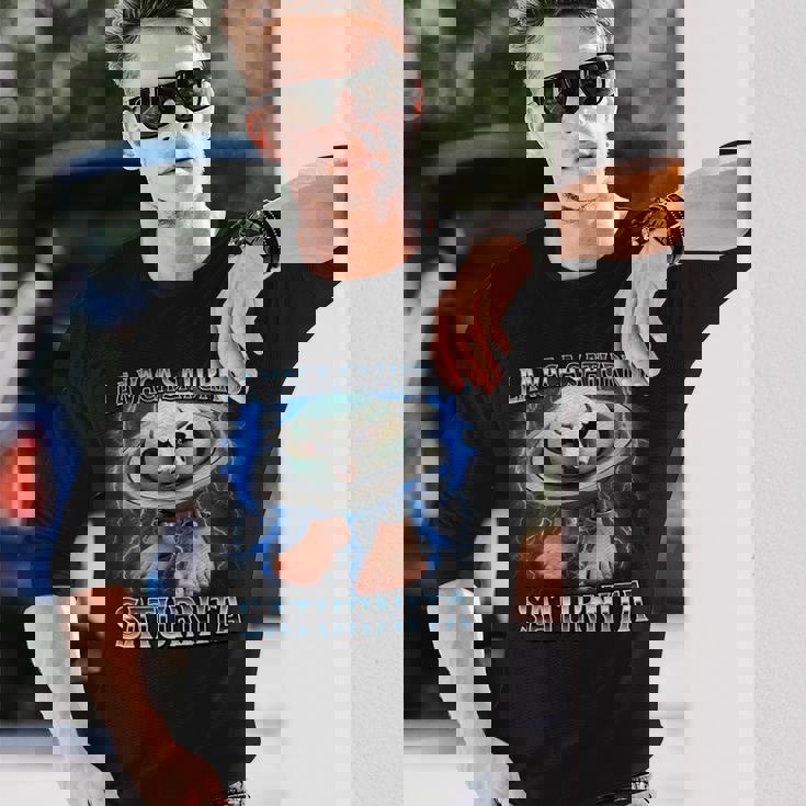 ラヴァカサトゥルノサトゥルニタ-イタリアンブレインロットミーム 長袖Tシャツ 彼への贈り物