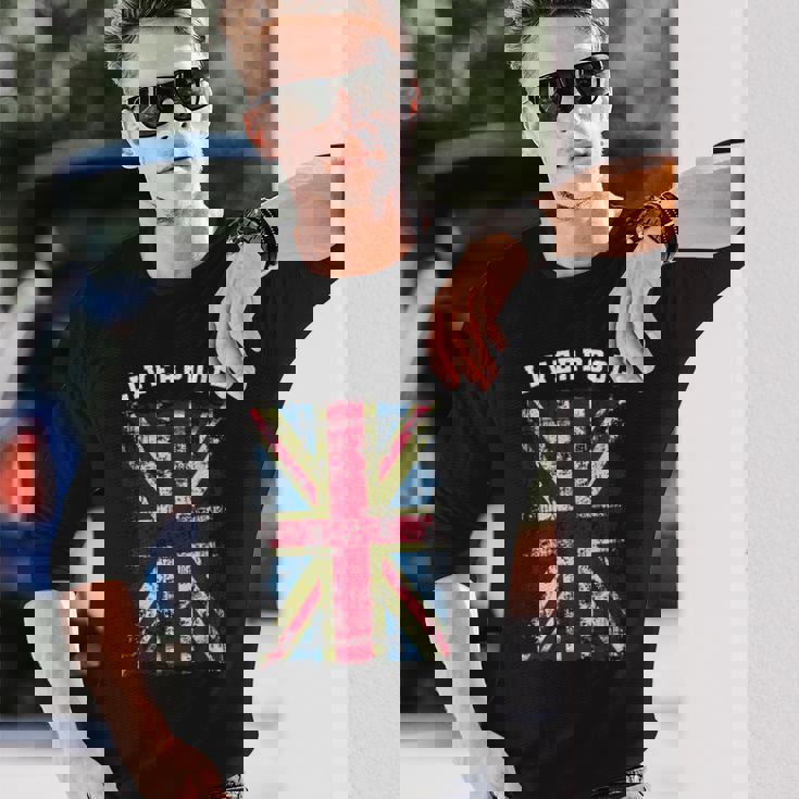 リバプール ギフト リバプール イングランド グレートブリテン 長袖Tシャツ 彼への贈り物