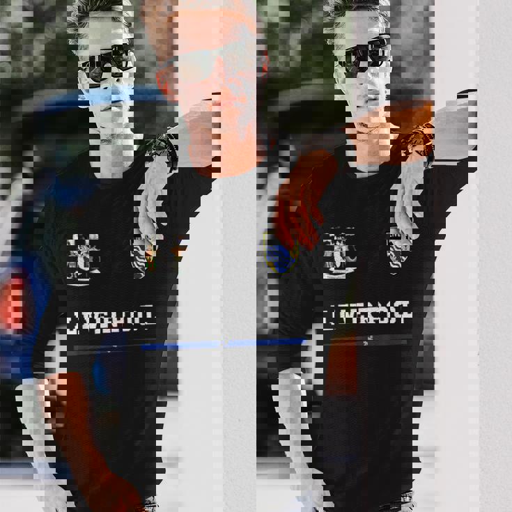 リバプール スポーツサッカージャージー フラッグ フットボール 長袖Tシャツ 彼への贈り物