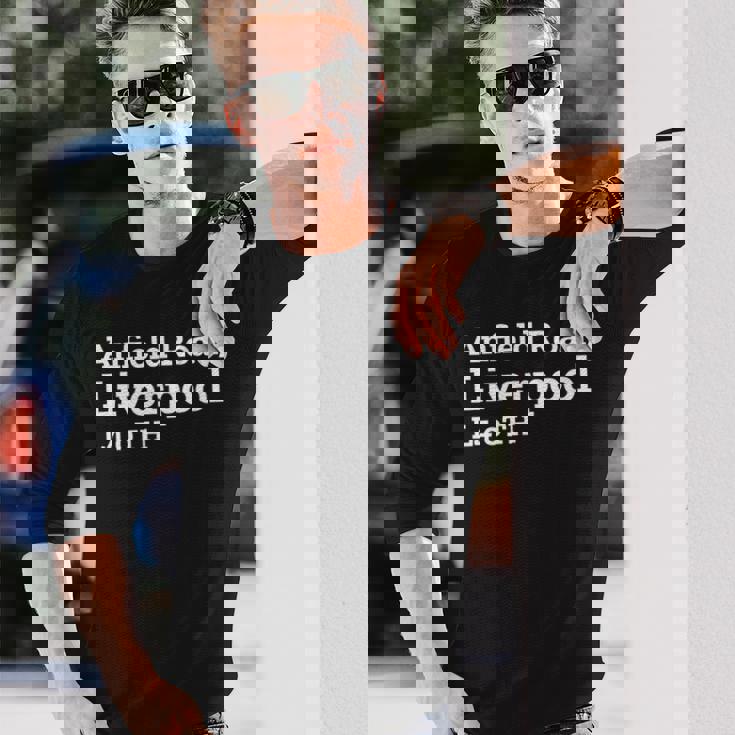 リバプールスタジアムの住所 長袖Tシャツ 彼への贈り物