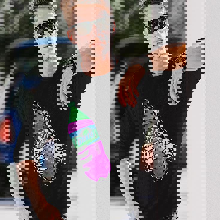 リーンシャツ、パープルドランク、ダーティーダブルカップ、リーンラインスモーク 長袖Tシャツ 彼への贈り物