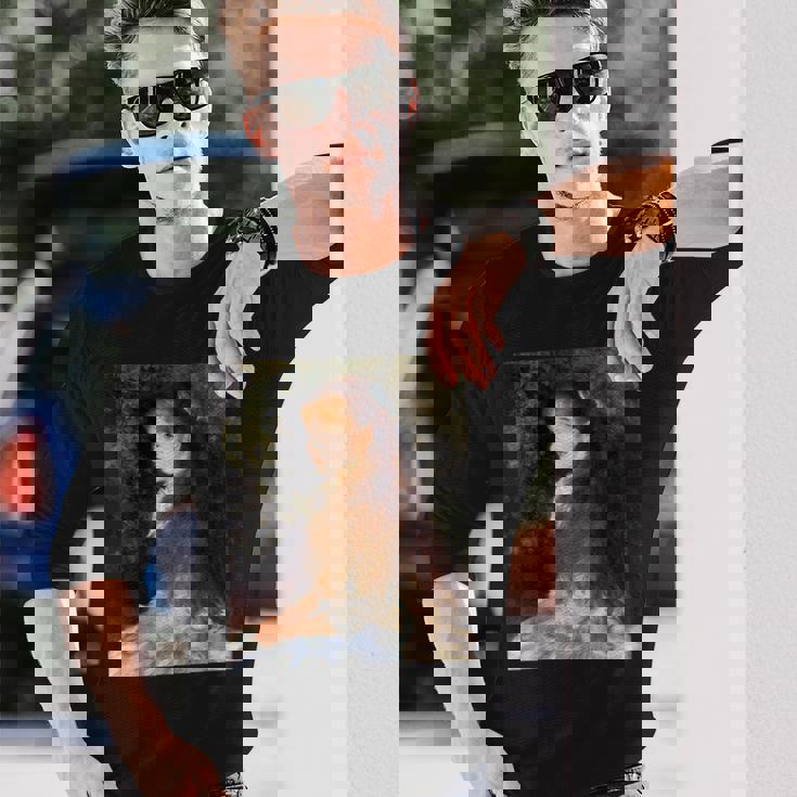 ルノワール／可愛いイレーヌ【世界の名画】（高精細画質）Renoir 美術館アート 長袖Tシャツ 彼への贈り物