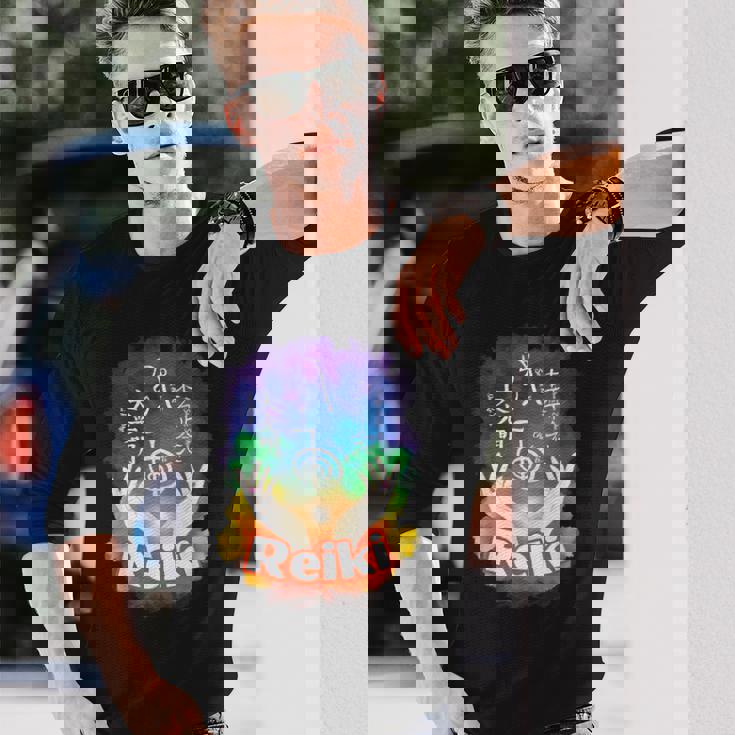 レイキのシンボル 長袖Tシャツ 彼への贈り物