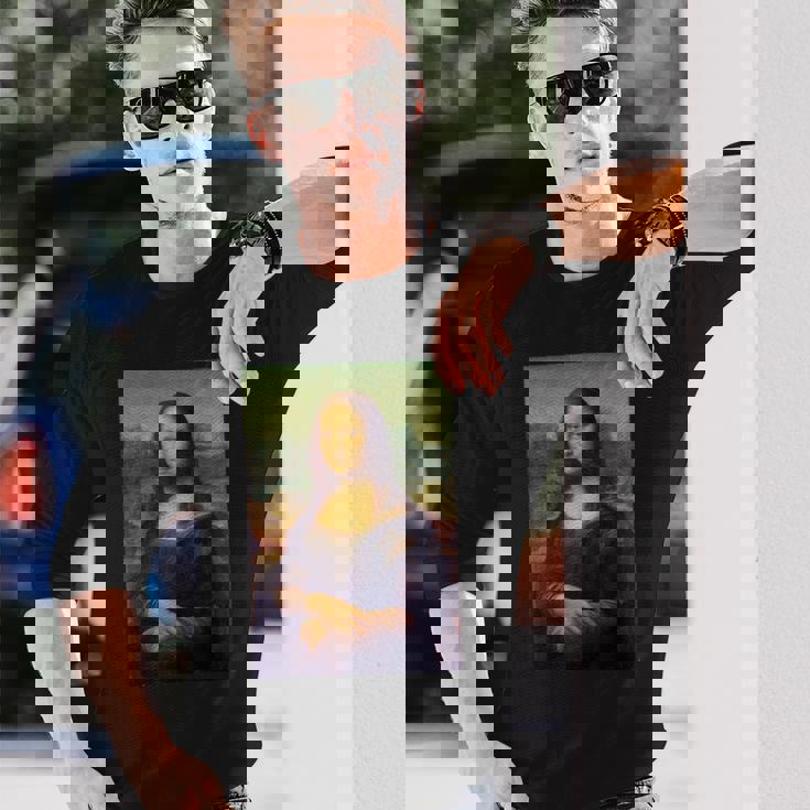 レオナルド・ダ・ヴィンチによるモナ・リザ 長袖Tシャツ 彼への贈り物