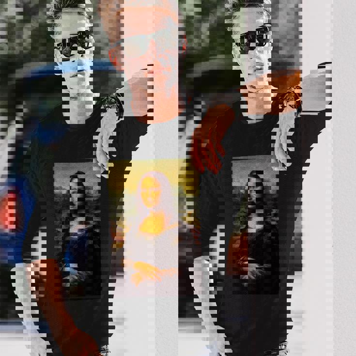 レオナルド・ダ・ヴィンチによるモナ・リザジョコンダ-モナリザ1519 長袖Tシャツ 彼への贈り物