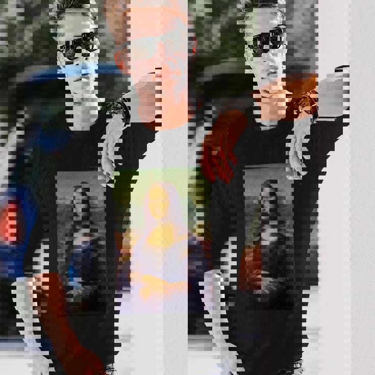 レオナルド・ダ・ヴィンチのモナリザ 長袖tシャツ 長袖Tシャツ 彼への贈り物