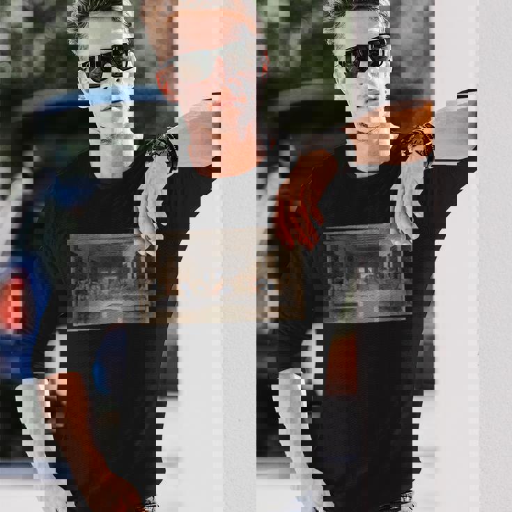 レオナルド・ダ・ヴィンチ作 最後の晩餐L'ultima Cena 長袖Tシャツ 彼への贈り物