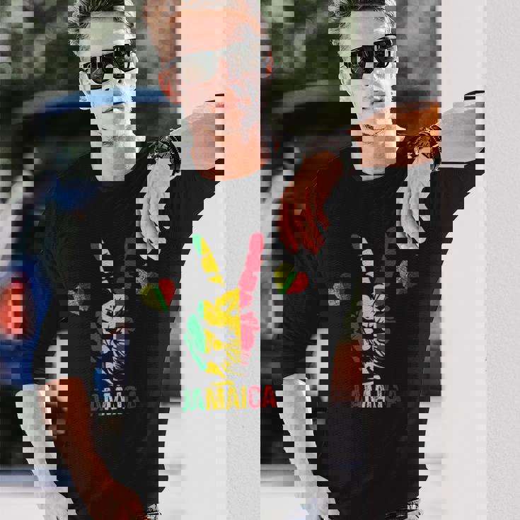 レゲエラスタカラーズ レッド グリーン イエロー ジャマイカ 長袖Tシャツ 彼への贈り物