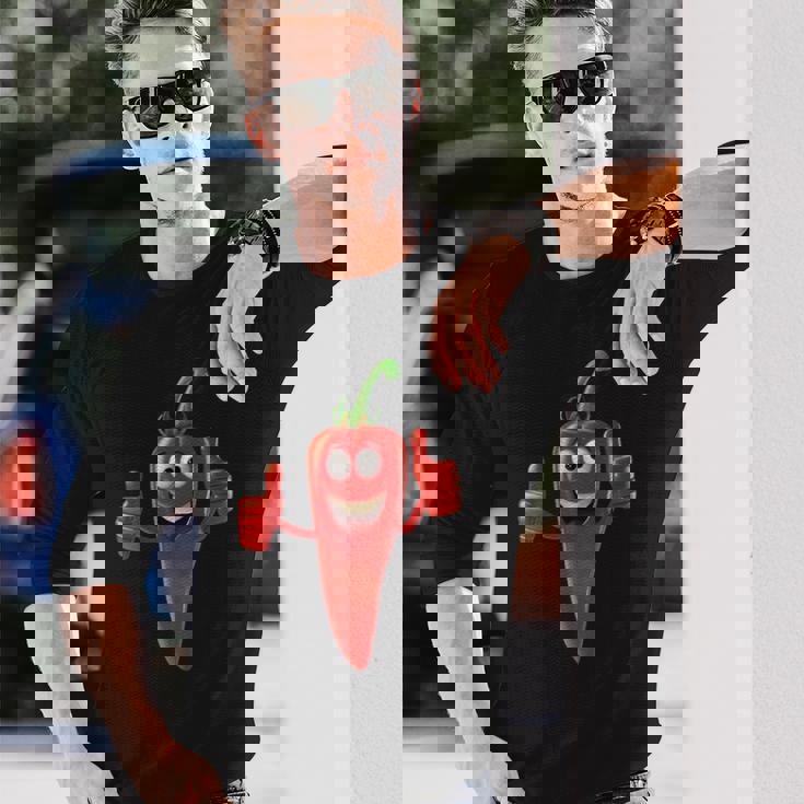 レッドパプリカ 長袖Tシャツ 彼への贈り物