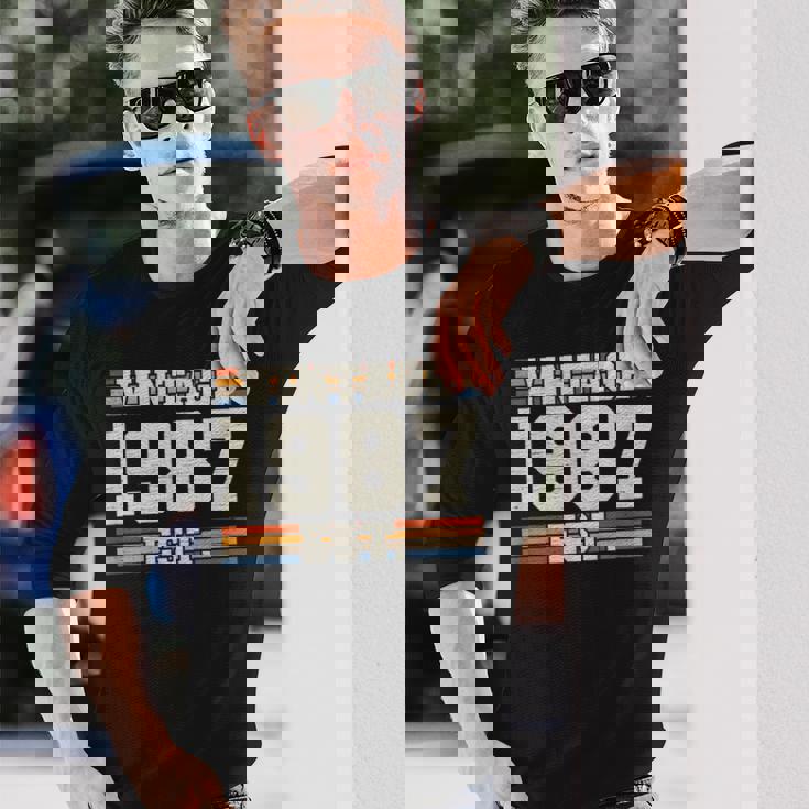 レトロ 38 年 ヴィンテージ 1987年 創業 38 周年 長袖Tシャツ 彼への贈り物