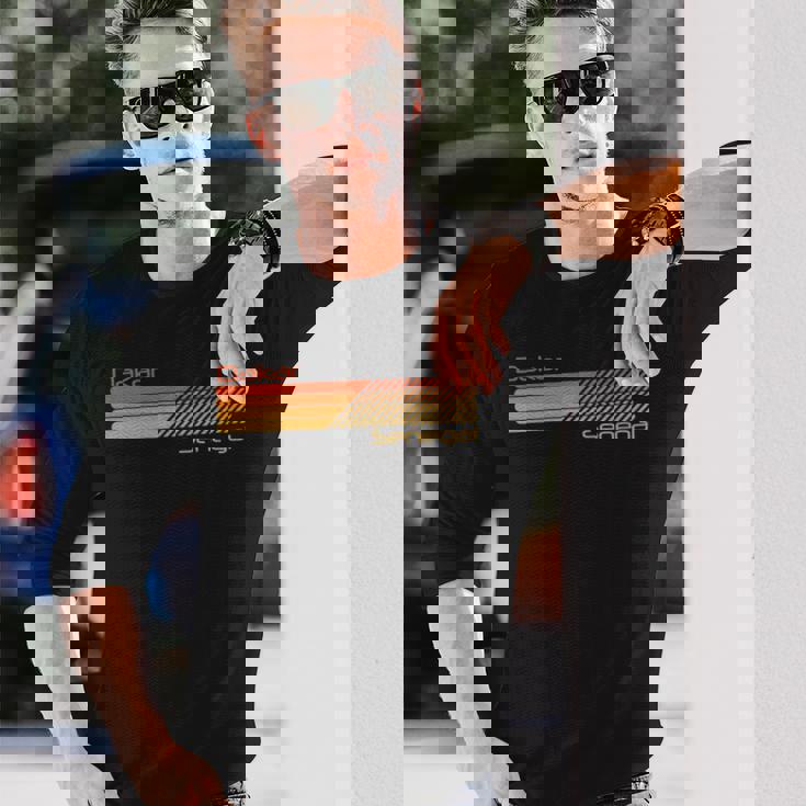 レトロ ダカール セネガル 長袖tシャツ 長袖Tシャツ 彼への贈り物