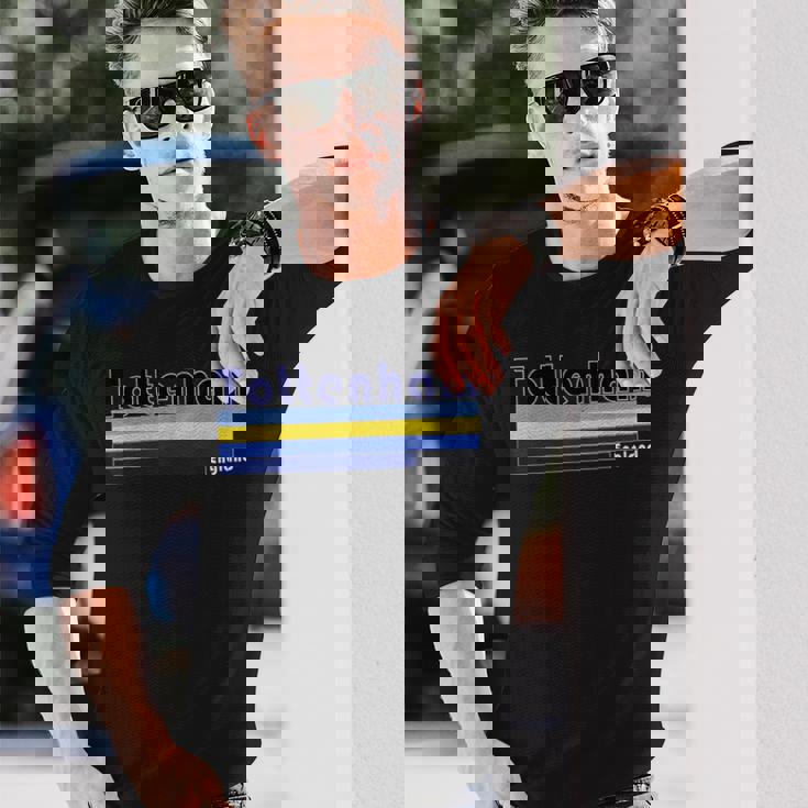 レトロ トッテナム ロンドン 長袖Tシャツ 彼への贈り物