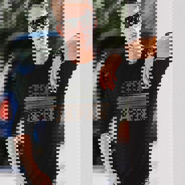 レトロ 大分 日本 長袖Tシャツ 彼への贈り物