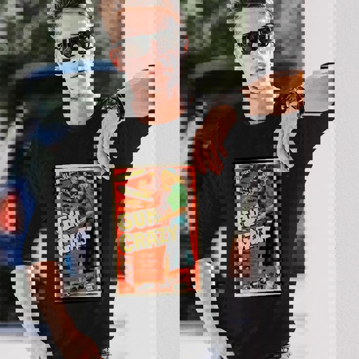 レトロヴィンテージガンクレイジーキル クレイジースリル クレイジー映画 長袖Tシャツ 彼への贈り物