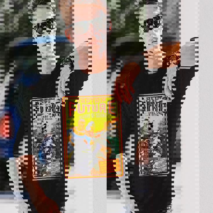 レトロヴィンテージキャプテンフューチャーコミックマガジン 長袖Tシャツ 彼への贈り物