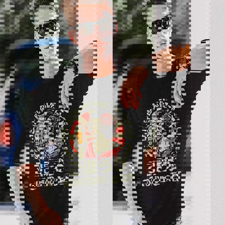 レトロ日本ビール 昭和ヴィンテージ 昭和 少女漢字 長袖Tシャツ 彼への贈り物