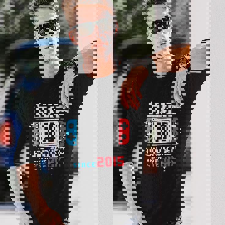 レベル 10 アンロック 面白い ビデオゲーマー 10Th 長袖Tシャツ 彼への贈り物