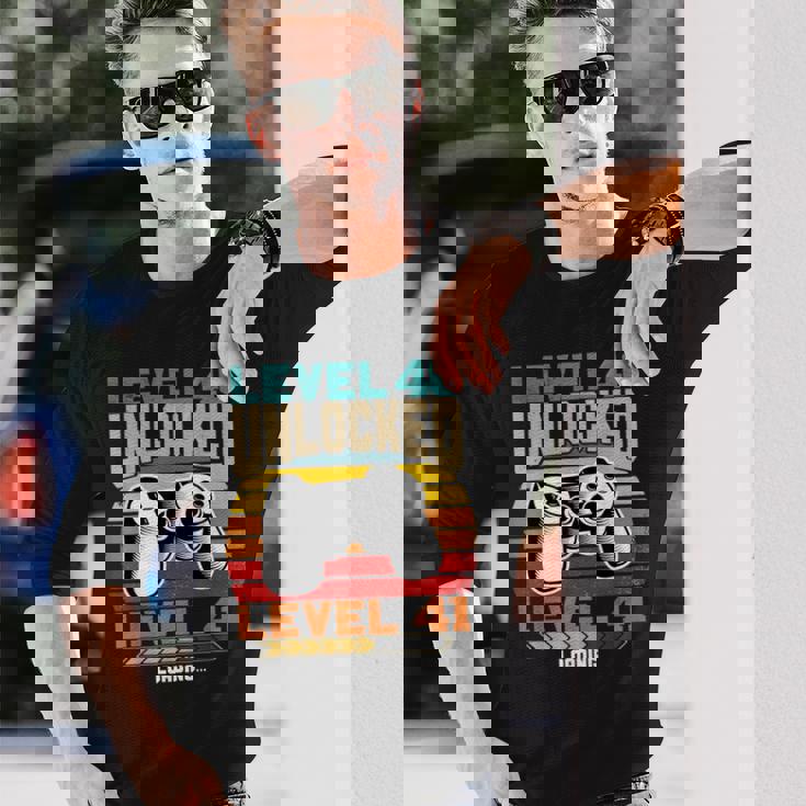 レベル40 アンロック レベル41 ロード中 40歳の誕生日 長袖Tシャツ 彼への贈り物