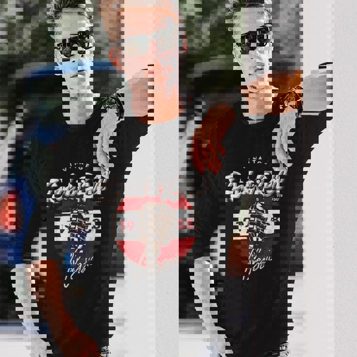 ロックンロール ソックス ホップ ダンス レトロ 1950年代 パーティー ヴィンテージ レトロ 長袖Tシャツ 彼への贈り物