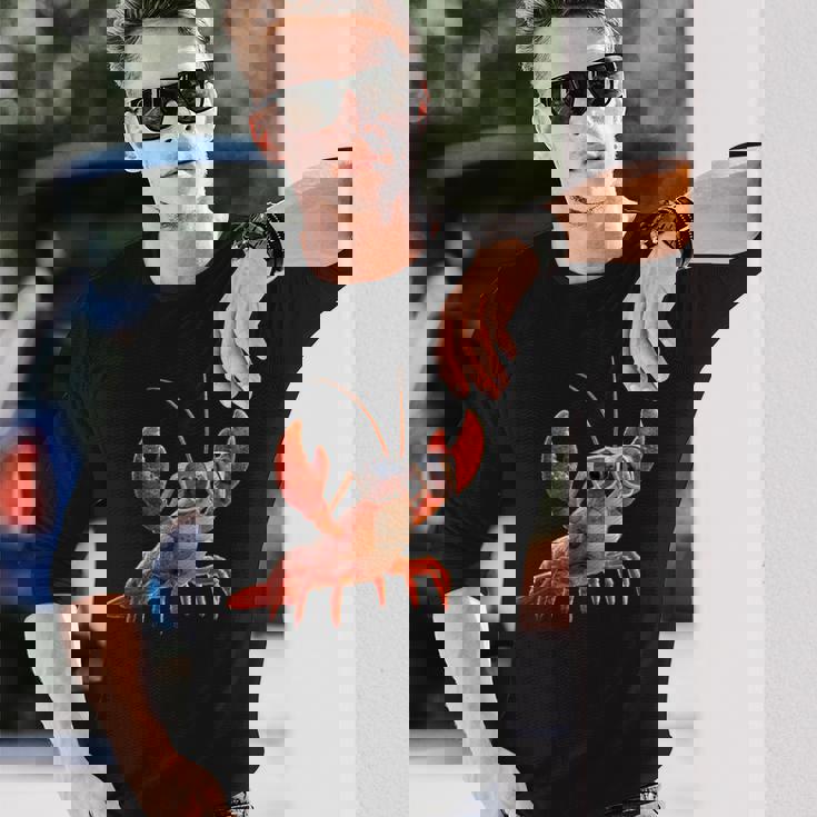 ロブスター 甲殻類 大型カニ ロブスター スイートロブスター 長袖Tシャツ 彼への贈り物