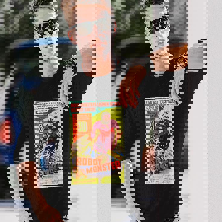 ロボットモンスター ハロウィン ホラーfエイプ 宇宙 長袖Tシャツ 彼への贈り物