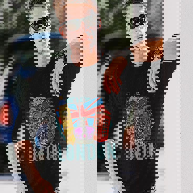 ロンドン お土産 ビッグベン ロンドン グレートブリテン イギリス 長袖Tシャツ 彼への贈り物