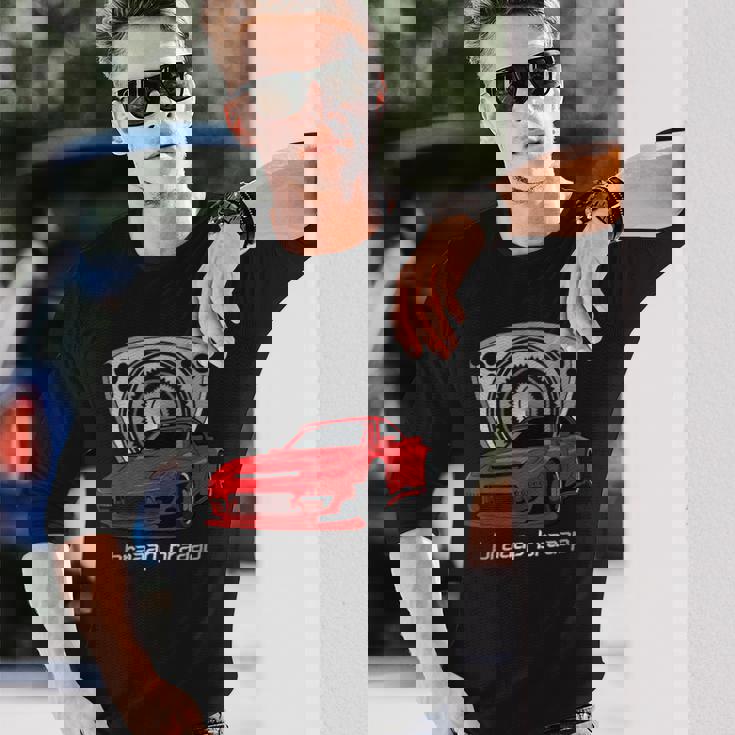 ロータリーエンジン 13B カーミート チューニング Rx ジャパン ローター ライフ Braaap 長袖Tシャツ 彼への贈り物