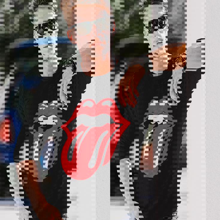 ローリングストーンズ 公式クラシックタン 長袖Tシャツ 彼への贈り物