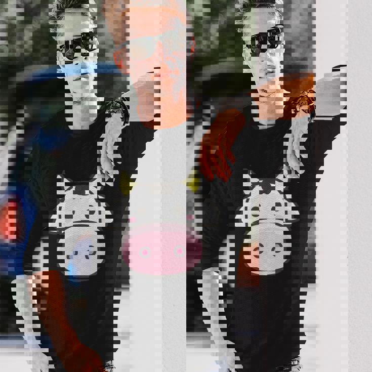 ヴァカスカワイイ牛 レガーロ 長袖Tシャツ 彼への贈り物