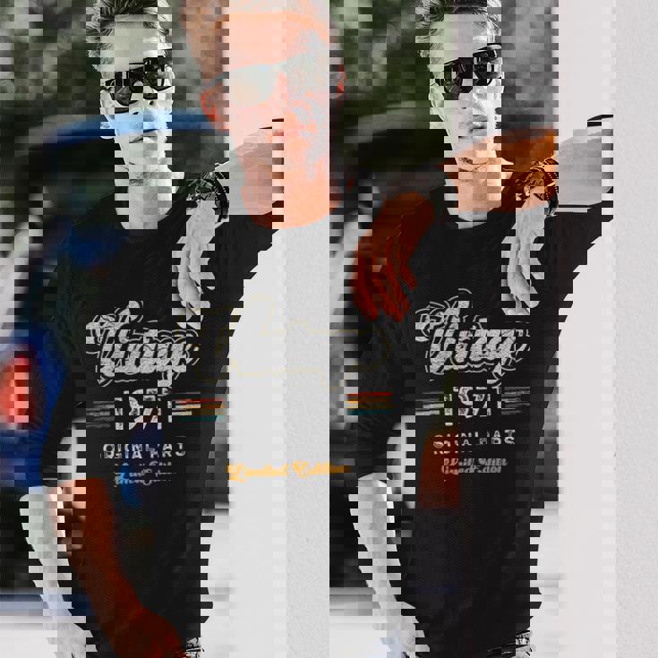 ヴィンテージ 1971 オリジナル・パーツ 限定版 54歳の誕生日 長袖Tシャツ 彼への贈り物