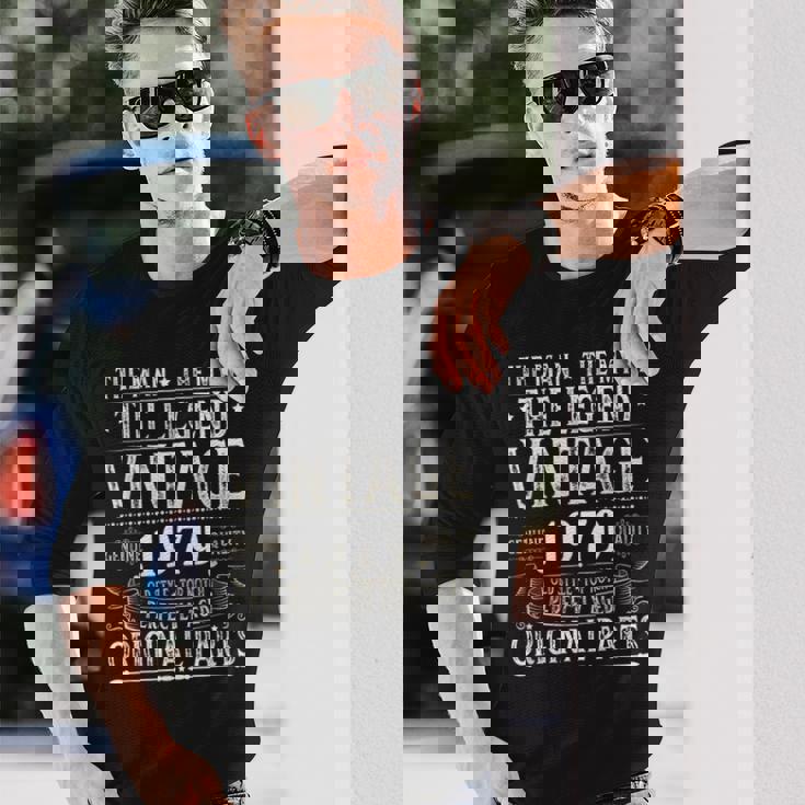 ヴィンテージ 1979 メンズ 限定版 Bday 1979 誕生日 長袖Tシャツ 彼への贈り物