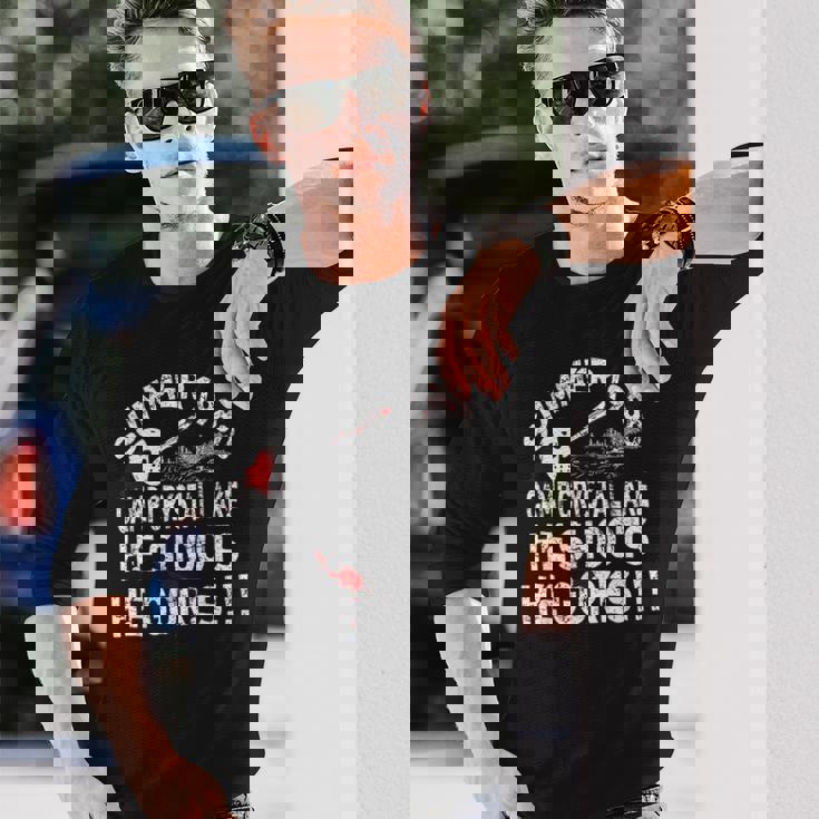 ヴィンテージ 1980年代ホラー映画 クリスタルレイクゴア Wスラッシャーフィルム 長袖Tシャツ 彼への贈り物