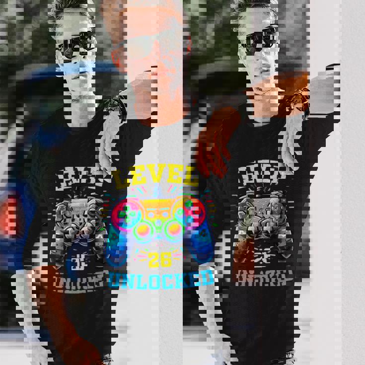 ヴィンテージ 26歳の誕生日 ゲーマー 26歳のギフト 26歳の誕生日 長袖Tシャツ 彼への贈り物