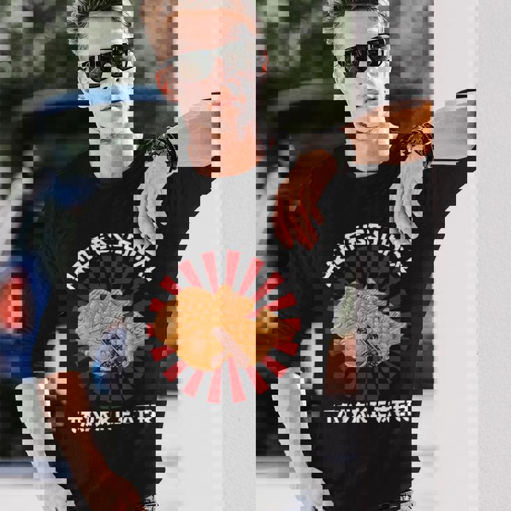 ヴィンテージ たい焼き プロ仕様 たい焼き喰い 和風 長袖Tシャツ 彼への贈り物