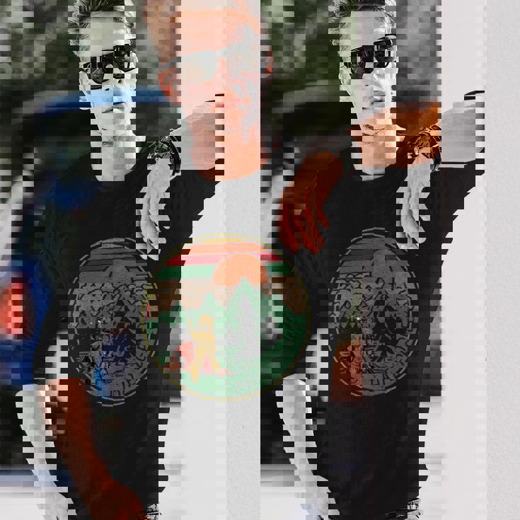 ヴィンテージ キャンプ I Hate People 面白いキャンプギフト 長袖Tシャツ 彼への贈り物