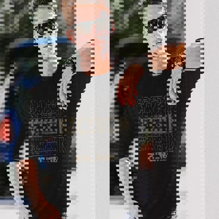 ヴィンテージ シュチェチン ポーランド 長袖Tシャツ 彼への贈り物