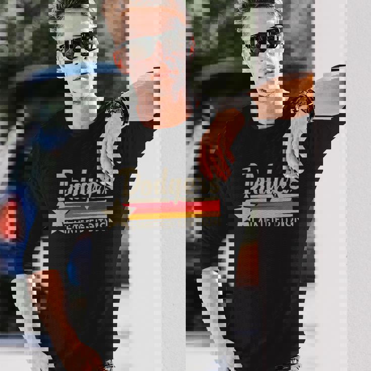 ヴィンテージ ドジャース 名前 スローバック レトロ メンズ レディース 長袖Tシャツ 彼への贈り物