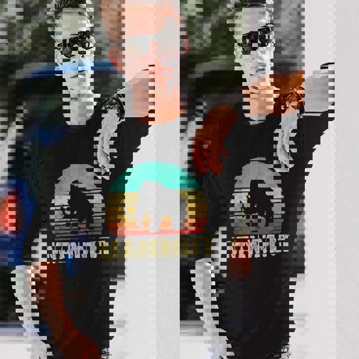 ヴィンテージ マムット サンセット レトロ 長袖Tシャツ 彼への贈り物