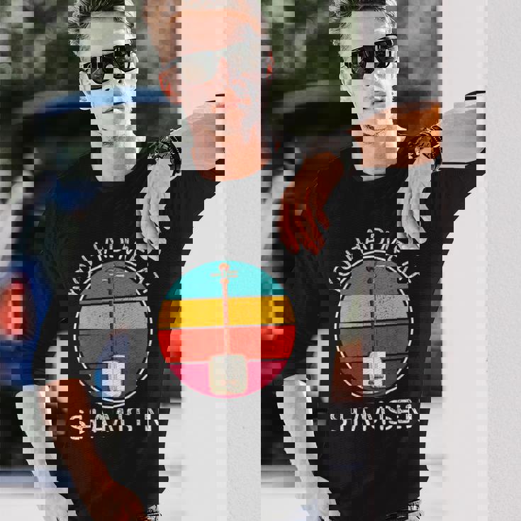 ヴィンテージ 三味線 You Had Me At 三味線 楽器好き 長袖Tシャツ 彼への贈り物