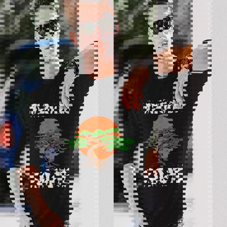 ヴィンテージ 宮城堂 空手 クール 盆栽 ギフト ユース 長袖Tシャツ 彼への贈り物