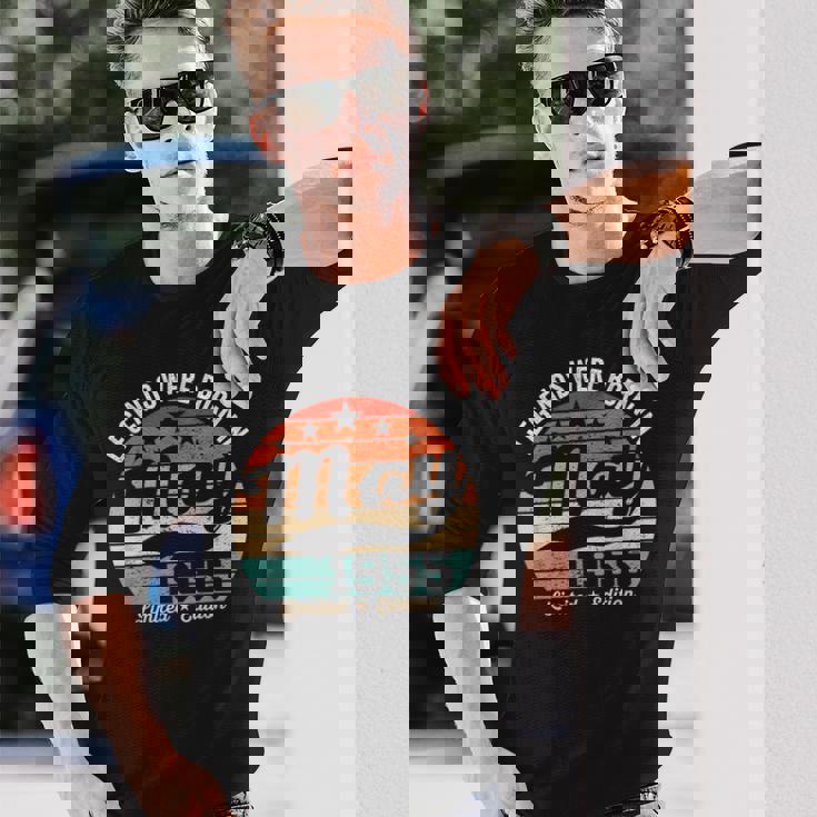 ヴィンテージ70歳の誕生日の伝説は1955年5月に誕生しました。 長袖Tシャツ 彼への贈り物