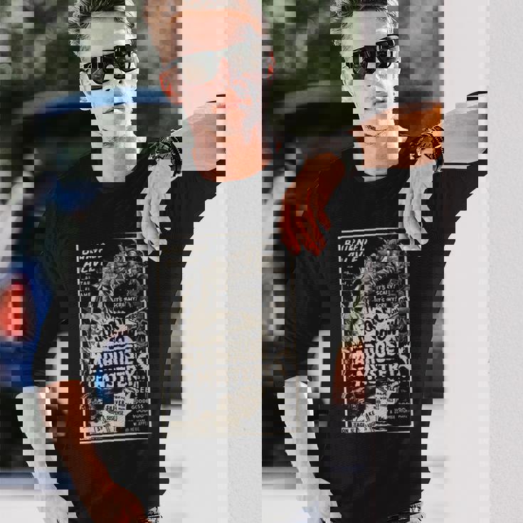 ヴィンテージハロウィンモンスタースラッシャーホラー映画ホラーショー 長袖Tシャツ 彼への贈り物