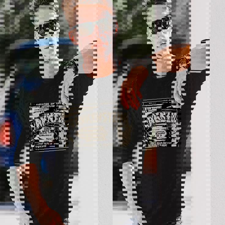 ヴィンテージホラー映画モンスター ハロウィン フランケンシュタインモンスター 長袖Tシャツ 彼への贈り物