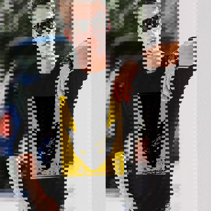 ヴィンテージポスター 黒猫レトロtシャツ 長袖Tシャツ 彼への贈り物