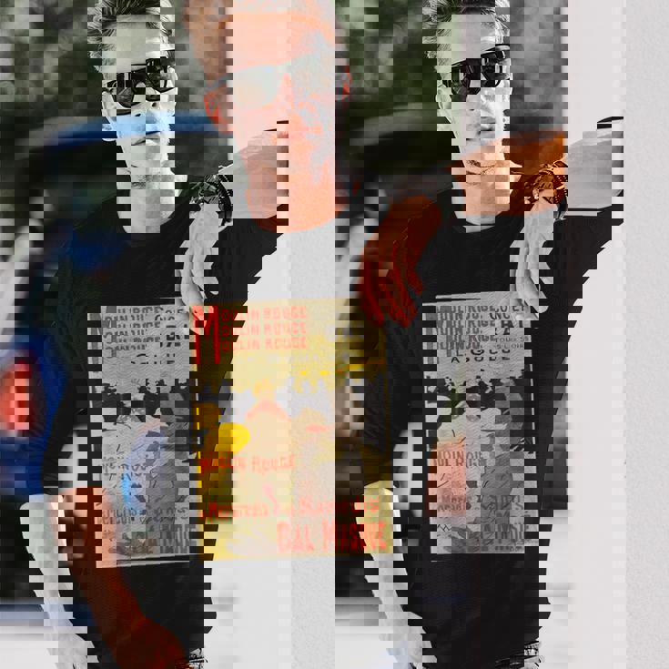 ヴィンテージポスター トゥールーズロートレック レトロtシャツ 長袖Tシャツ 彼への贈り物