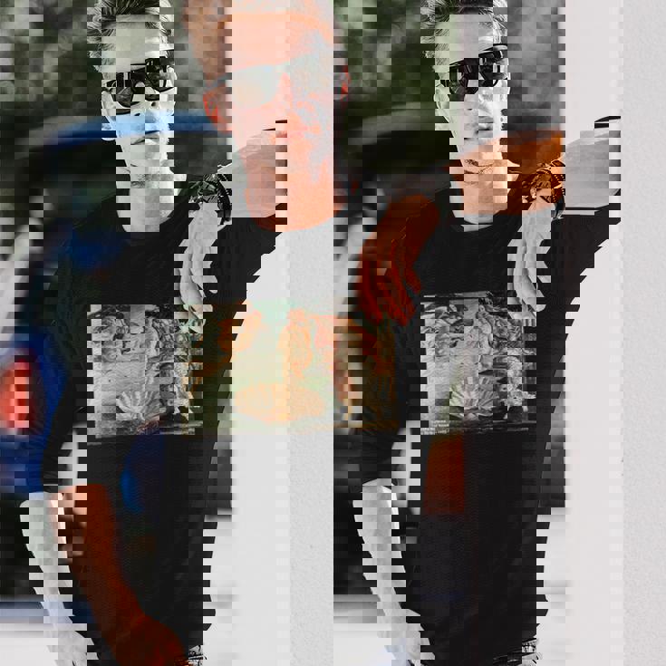 ヴィーナスの誕生 サンドロ・ボッティチェッリ 有名な絵画 長袖Tシャツ 彼への贈り物